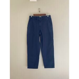 J. CREW Garment-Dyed Foundry Pant in Dark Navy Size Women's 8